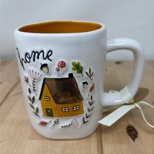 Rae Dunn HOME Mug White with Orange Interior Fall Collection Decor New